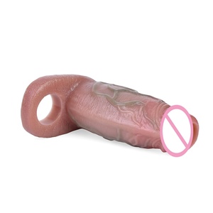 FAAK 13.5*4.9cm Juguete Sexual Realista de Pene, Funda para Alargamiento y Engrosamiento del Pene con Anillo para el Pene, Juguetes Sexuales Masculinos - Product Image 6