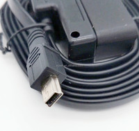 OBDII-Cable de carga para automóvil, adaptador de corriente Mini USB macho, Kit de Cable duro, Cable de carga para GPS y cámara de salpicadero