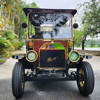 Voiture de tourisme vintage électrique 8 places avec moteur AC et batterie au plomb, pour le tourisme culturel du Moyen-Orient, les zones piétonnes des villes et les déplacements de visiteurs, vitesse 50 km/h