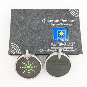 Colgante de Energía Cuántica de Piedra Volcánica Ecamaz, 2000 Iones, Bio Glass, Color Diamante, Collar con Caja y Logotipo OEM, Directo de Fábrica - Product Image 2