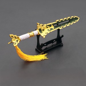Modèle d'épée en métal artisanal à l'échelle lourde, avec effet de flamme et de vague, inspiré de l'animation de <span class=keywords><strong>Xiao</strong></span> <span class=keywords><strong>Yan</strong></span>, modèle spécial Xuan - Product Image 6