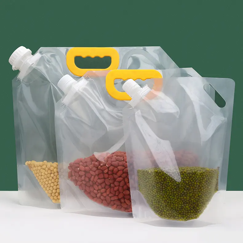 Wholesale Recyclable Clear Packaging Storage Bag 5kg 10kg Grain Sealed Bag