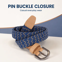 Ceinture de golf classique tressée extensible, style décontracté