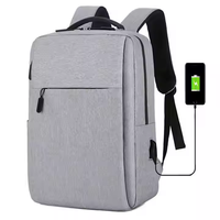 Sac à dos d'école unisexe Laycell avec logo personnalisé, antivol, imperméable, en polyester Oxford, pour ordinateur portable de 15,6 pouces, pour les voyages et les affaires