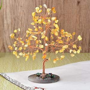 Árbol de Citrino de Cristal, Adorno de Árbol del Dinero, Decoración para el Hogar, Regalo - Product Image 1
