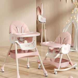Silla de Alimentación para Bebés de Plástico PU Ligero, Fácil de Limpiar, Diseño Moderno, Asiento de Comedor con Reposapiés Ajustable, Seguro y Conveniente para la Sala de Estar - Product Image 5