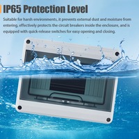 Boîte de distribution de disjoncteurs EARU WAY IP65 DC, boîte de jonction électrique extérieure en plastique PC/ABS, photovoltaïque HT-5/8/12/15/18/24