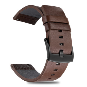 Bracelet de montre en cuir élégant pour <span class=keywords><strong>Samsung</strong></span> <span class=keywords><strong>Gear</strong></span> <span class=keywords><strong>S3</strong></span> S2 18mm 20mm 22mm 24mm, compatible avec les montres mécaniques et à quartz pour femme - Product Image 3
