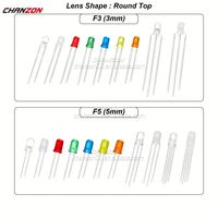 Chanzon 3mm 5mm 8mm 10mm IR Led Diode électroluminescente lampe Dip tête ronde haut émetteur infrarouge récepteur 840nm 850nm 940nm 950nm