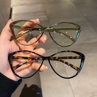 Nouvelles lunettes de myopie européennes et américaines, style papillon sexy, monture complète œil de chat, anti-lumière bleue, unisexe, monture noire tendance