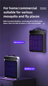 JZ elettroshock Anti-zanzara lampada <span class=keywords><strong>luce</strong></span> UV per interni/esterni trappola per insetti solido ABS alloggiamento batteria ricaricabile - Product Image 4