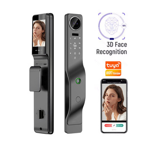 Cerradura Inteligente para el Hogar con Reconocimiento Facial, Cámara de Mirilla Totalmente Automática, Aplicación Tuya, Llave de Huella Dactilar, Desbloqueo Remoto, Habilitado para Wi-Fi, Villa - Product Image 3