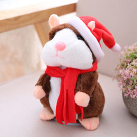 Jouet en peluche souris électrique super doux qui marche et qui secoue la tête |   Poupée animale de Noël pour enfants, cadeau interactif