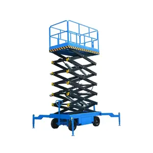 Équipements de travail à haute altitude ascenseurs hydrauliques plates-formes élévatrices équipées électriques légères avec pieds de support