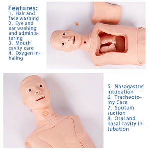 Gelişmiş nasogastrik tüp ve trakea hemşirelik modeli gastrik lavaj trakea entübasyon mide sondası modeli - Product Image 5