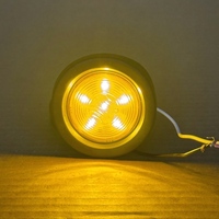 Feux ronds de 2 pouces pour remorques CIMC : Feux de largeur et de hauteur 24V pour squelettes et panneaux latéraux de camions et conteneurs
