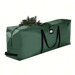 600D Oxford Fabric Dustproof Waterproof Christmas Tree <b>Storage</b> <b>Bag</b> with Reinforced Handles and Dual Zipper - Product Image 3