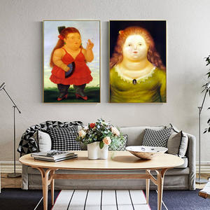 Puro fatto a mano impressione ragazza grassa ritratto pittura a olio su tela per la decorazione della camera famosa pittura elegante donna grassa immagine da parete - Product Image 3