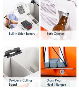 IceMaster 54L China Supplier Low Price Trolley PP PE PU with Wheels and Handle Multifunctional Carry Food Cooler <b>Box</b> for Fish - Product Image 4