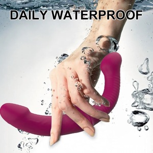 Лидер продаж, оригинальный заводской двойной фаллоимитатор-вибратор для женщин, лесбийских Вагин, секс-игрушка, вибрирующий G-Spot для женщин - Product Image 5