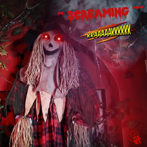 DB 8.2ft épouvantail gonflable extérieur Halloween Yard décorations décorations de vacances festives pour votre maison - Product Image 3