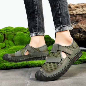 2026 estate spiaggia nuove scarpe Casual da uomo di grandi dimensioni sandali traspiranti scarpe da uomo maglia quotidiana uomo - Product Image 2