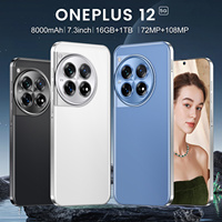 Smartphone OnePlus 12 5G LTE CDMA, écran AMOLED 6,8 pouces 2K 120 Hz, Android 14, processeur octa-core, double carte SIM française et espagnole, charge rapide 65 W