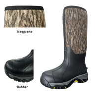 Bottes de chasse imperméables antidérapantes résistantes à l'usure pour l'extérieur, bottes camouflage, bottes pour hommes, chaussures de chasse pour la randonnée et la chasse