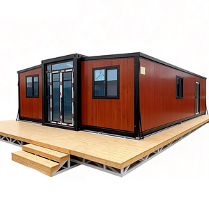 Plans d'assemblage de maisons conteneurs isolées et <span class=keywords><strong>mobiles</strong></span> en teck préfabriquées pour climats froids - Product Image 1