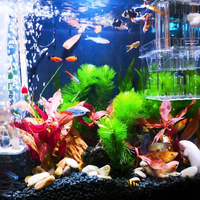 Aérateur d'oxygénateur à énergie solaire silencieux avec tuyaux d'air et pierres à bulles pour aquarium d'étang de réservoir de poissons