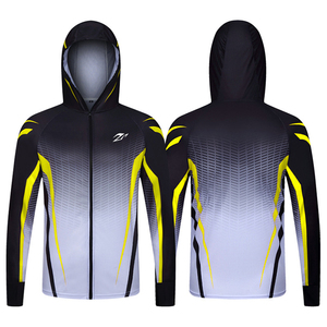 Chemises de pêche à manches longues à séchage rapide avec protection UV, impression de logo personnalisée, sublimation, sweat-shirt rouge, vente en gros à bas prix - Product Image 6