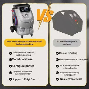 AC49 Dupla Utilização Refrigerante R134a/1234yf Máquina De Enchimento Totalmente Automático AC Recuperação Máquina Detecção De Vazamento/Vácuo/Injeção De Óleo - Product Image 5
