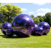Décoration publicitaire Boules miroir géantes Ballons suspendus Décoration de fête de Noël Anniversaire Mariage