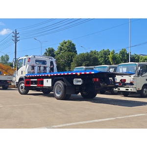 Nueva <span class=keywords><strong>plataforma</strong></span> de transporte de automóviles chinos usados Sinotruk 4x2 Euro 5 coches de remolque a la venta camión de remolque de cama plana diésel - Product Image 5