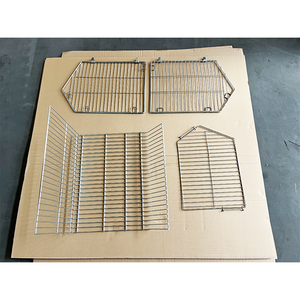 Cesta de rejilla de alambre de acero de un solo lado de gran oferta, estantes de exhibición de supermercado de <span class=keywords><strong>4</strong></span> capas, cesta de basura resistente - Product Image 6