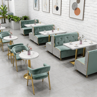 Fauteuil de banquette moderne et décontracté pour restaurant, salon de thé, pâtisserie, ou restaurant occidental – Mobilier en panneaux de bois – Vente en gros