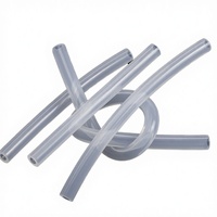 Tuyau d'air en caoutchouc silicone de qualité alimentaire 10 mm, transparent, à paroi mince, souple, résistant à l'eau chaude, service de découpe