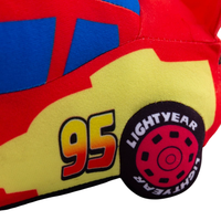 Peluche en forme de voiture Cadeaux pour garçons Voiture rouge Fabricant de jouets Voiture en peluche pour enfants