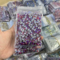 XULINFactory vente en gros 100 sortes de couleurs SS10 SS16 SS20 100 brut/sac Hot Fix verre cristal AB strass pour fer sur transfert