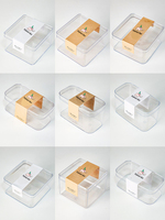 Boîte de rangement en plastique transparente pour gâteaux carrés, emballage pour desserts, boîte de fête de mariage, anniversaire, jetable, recyclable, durable