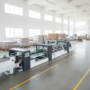 Machine à coller les boîtes imprimées à 4 et 6 coins, automatique et à grande vitesse, pour l'industrie de l'emballage - Product Image 1