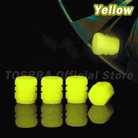 Tapa de válvula de tapa de neumático luminosa, estilo fluorescente verde azul nocturno brillante para rueda de bicicleta de coche, otros accesorios de luz de coche