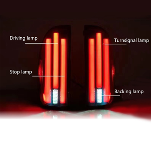 Feu arrière LED à lentille rouge 12V universel, mise à niveau Plug & Play, étanche, pour Toyota Tacoma 2005-2015 - Product Image 4