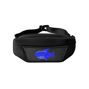 Bolso LED inteligente programable por APP con Bluetooth, bandolera con píxeles, control por APP, animaciones de texto DIY, bolso de pecho/cintura - Product Image 1