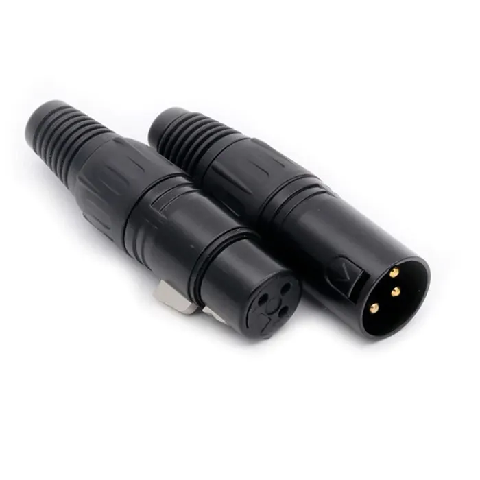 XLR पुरुष महिला 3 पिन ऑडियो माइक्रोफोन केबल संकेत कनेक्टर NC3FXX-B NC3MXX-B