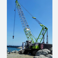Grue à flèche articulée sur chenilles fiable ZCC550V 55T 209tm pour travaux de génie civil et levage de charges lourdes