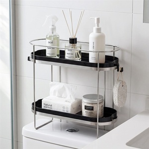 Multifunctional Modern Zinc Alloy Corner Shelf Above Bathroom Toilet Rear <b>Gap</b> Storage Rack - Product Image 5
