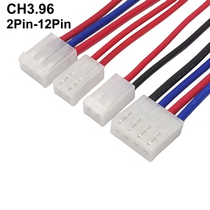 Câble terminal à pas de 3,96 mm CH3.96, extrémité simple/double étamée, fil RV/silicone personnalisé 2P-12P - Product Image 6