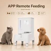Distributeur automatique intelligent pour animaux de compagnie (chats et chiens) 5L, compatible Tuya App, WiFi, contrôle des portions temporisé, enregistrement vocal, écologique et moderne