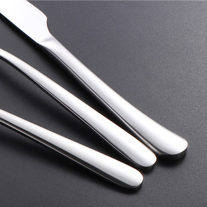 Elegant 304 SS Cutlery <b>Set</b>, Steak Knife Fork Dinner Spoon, Butter Spreader Coffee Spoons for Hotel Western Dining - Product Image 4